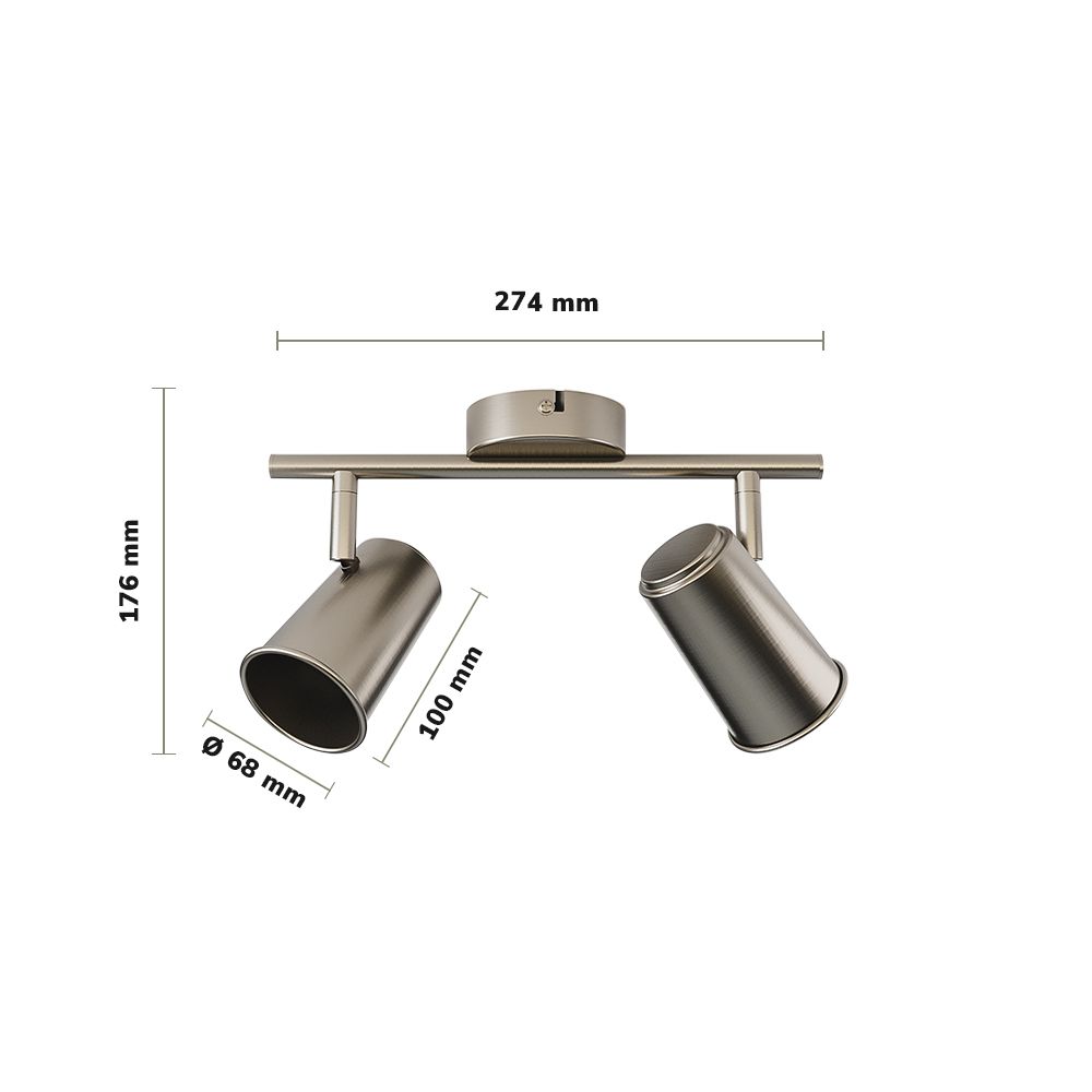 Hoftronic Smart Riga Smart LED Plafondspot Kantelbaar IP20 RGBWW GU10