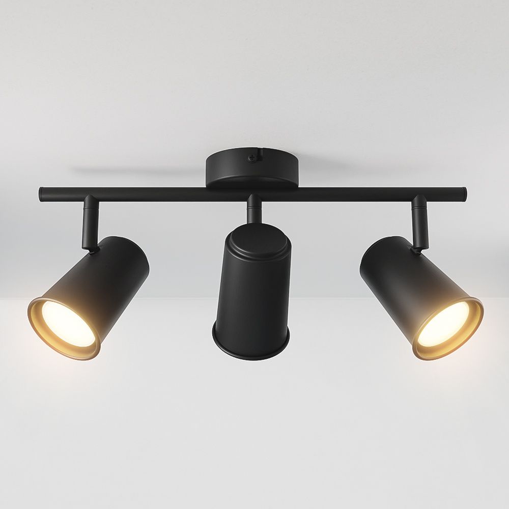 Hoftronic Riga LED Plafondspot Kantelbaar IP20 12W 1035lm 4000K GU10 Zwart