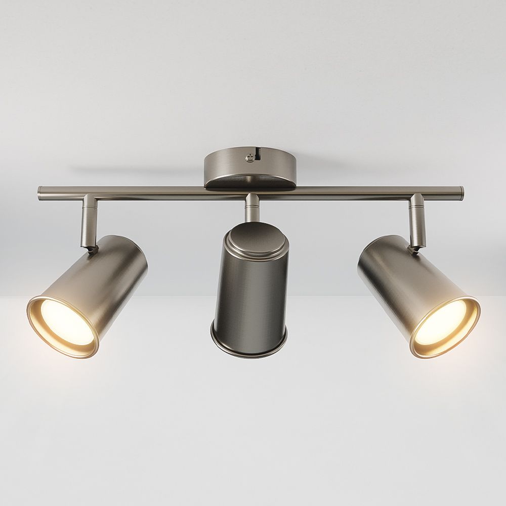 Hoftronic Riga LED Plafondspot Kantelbaar IP20 12W 1035lm 2700K GU10 RVS