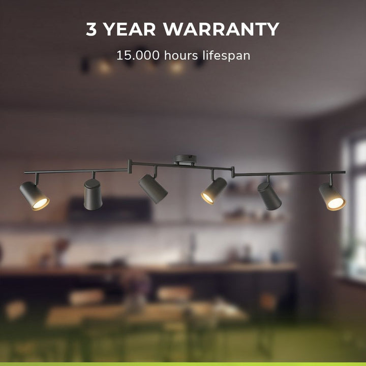 Hoftronic Riga LED Plafondspot Kantelbaar IP20 24W 2070lm GU10