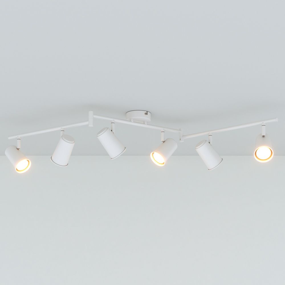 Hoftronic Riga LED Plafondspot Kantelbaar IP20 24W 2070lm 2700K GU10 Wit