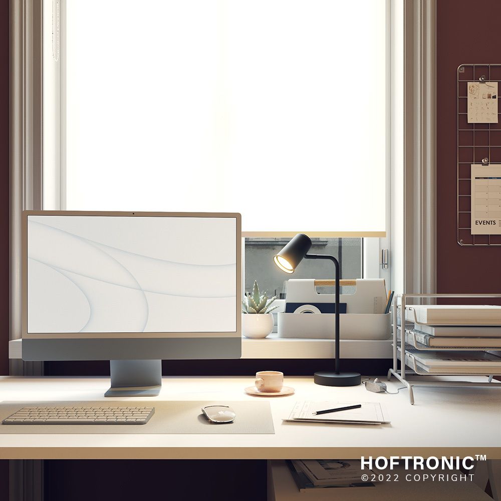 Hoftronic Riga LED Tafellamp Kantelbaar IP20 4W 345lm 2700K GU10 Zwart