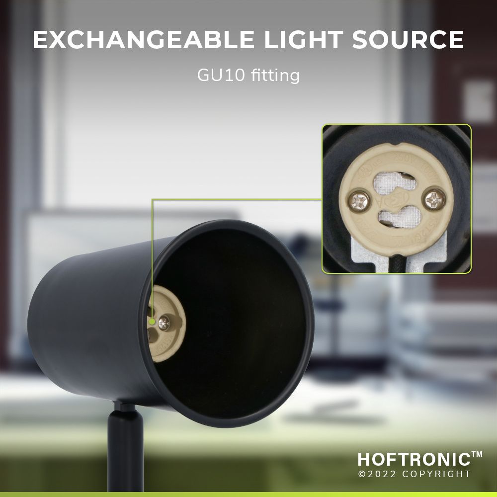 Hoftronic Riga LED Tafellamp Kantelbaar IP20 4W 345lm GU10