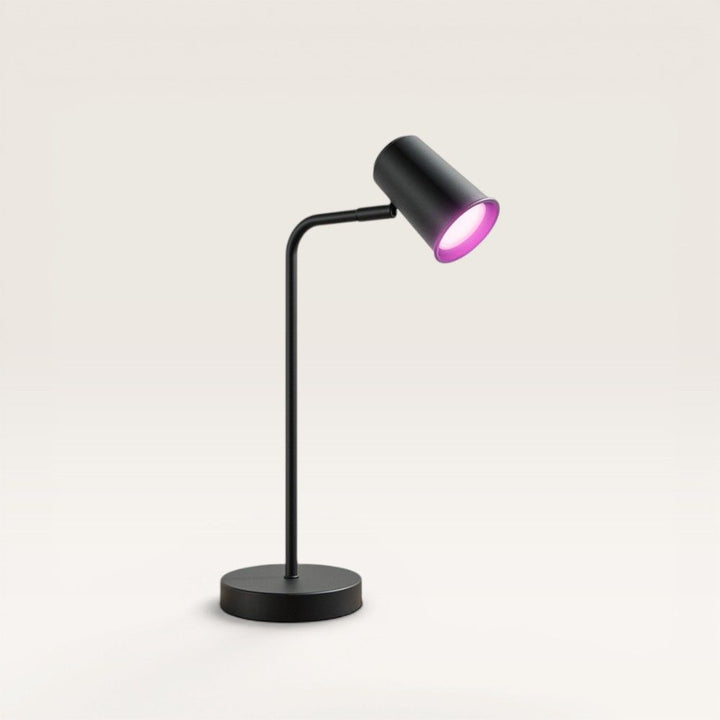 Hoftronic Smart Riga Smart LED Tafellamp Kantelbaar IP20 5.5W 345lm RGBWW GU10 Zwart