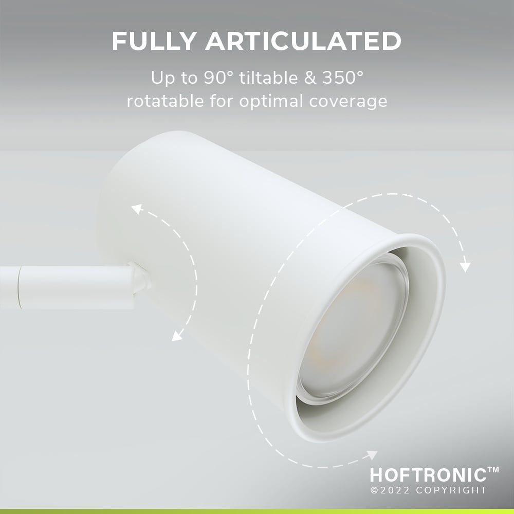 Hoftronic Riga LED Tafellamp Dimbaar IP20 4W 345lm 2700K GU10 Wit
