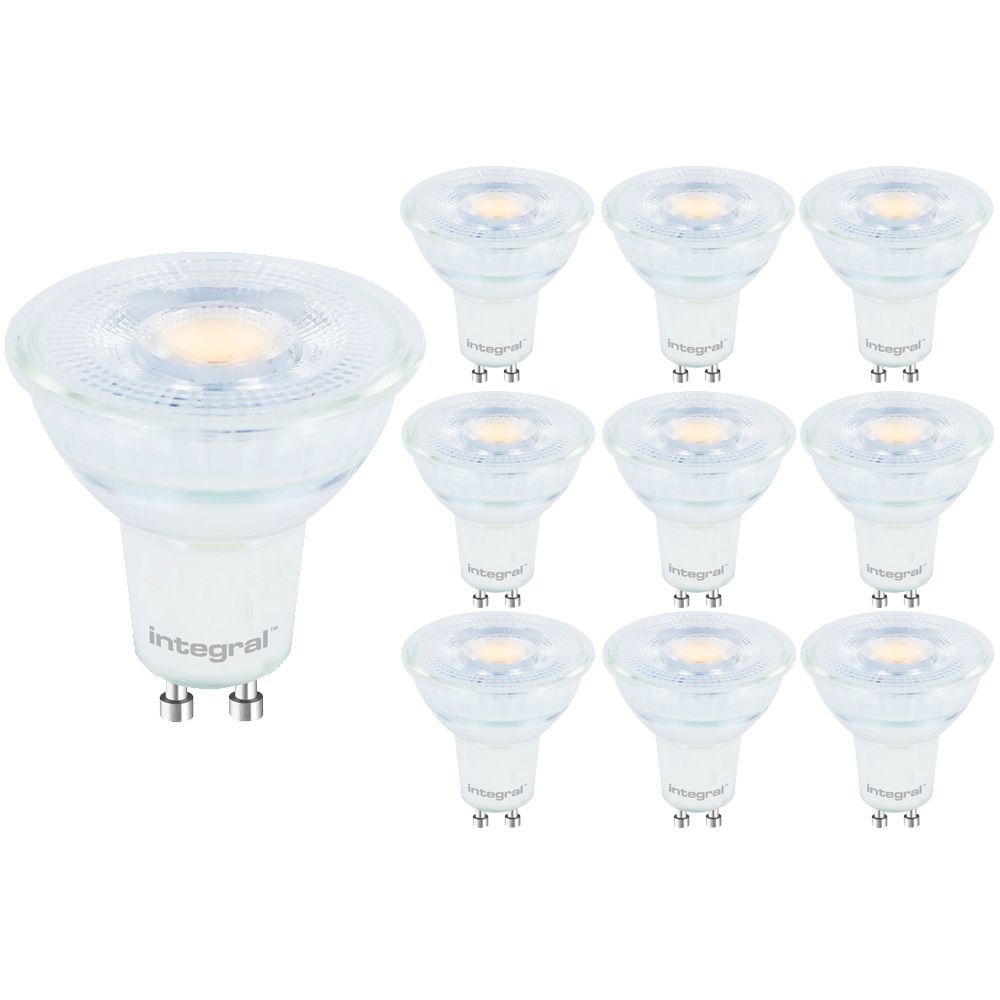 Integral LED Spot Dimbaar IP20 5.6W 400lm 2700K GU10 10-Pack