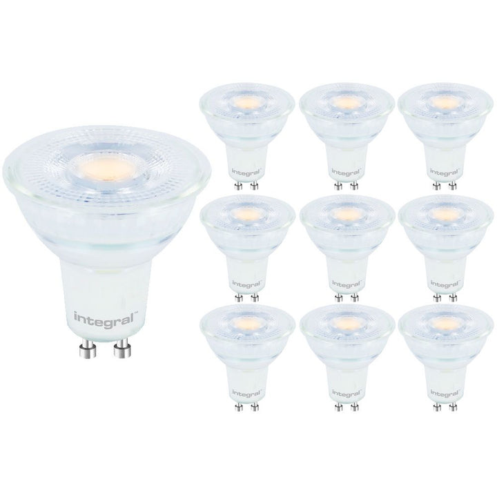 Integral LED Spot Dimbaar IP20 5.6W 400lm 2700K GU10 10-Pack