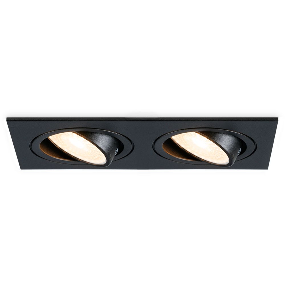 Hoftronic Mallorca LED Inbouwspot Kantelbaar IP20 8W 690lm 2700K GU10