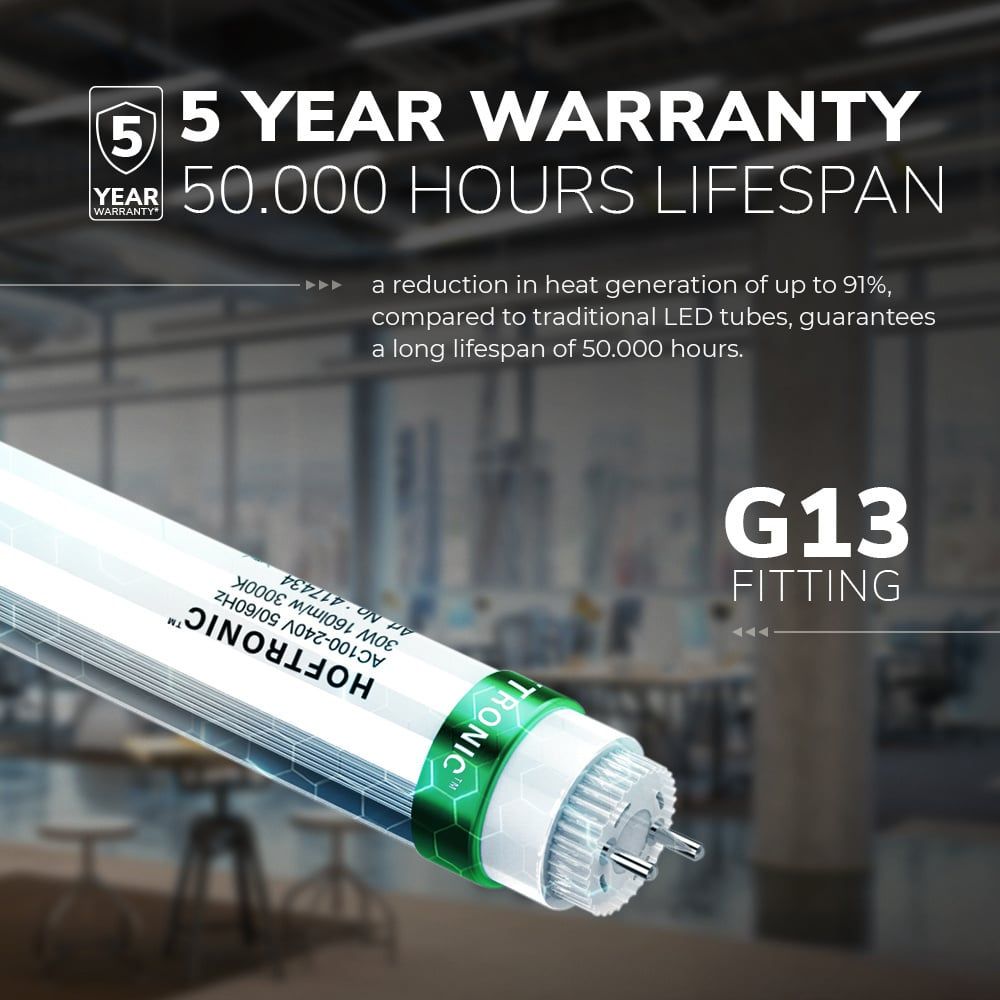 Intoled LED Buis T8 IP20 18W 2880lm 4000K G13 120 cm