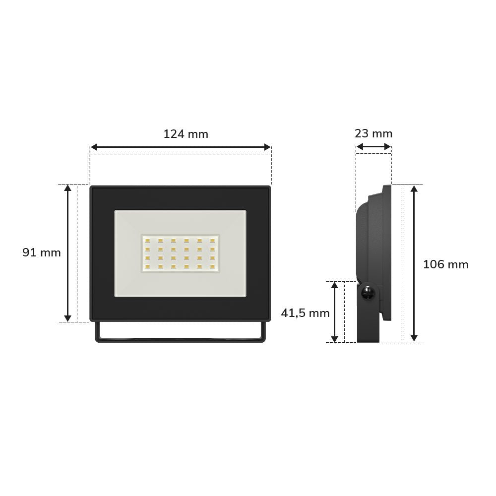 Hoftronic Lumos LED Breedstraler Kantelbaar IP65 1770lm