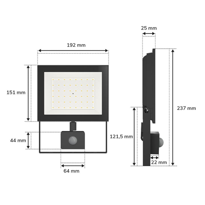 Hoftronic Lumos LED Breedstraler Sensor IP65