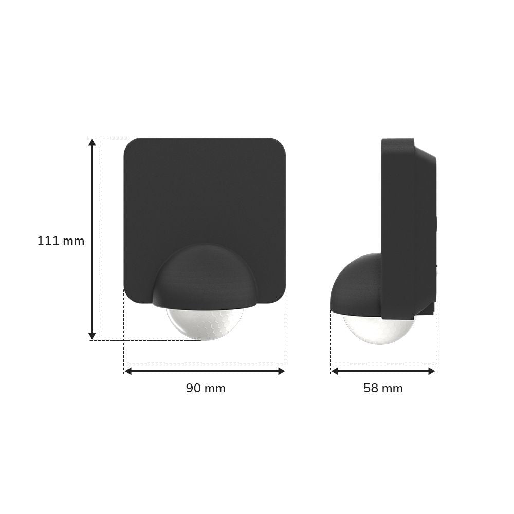 Hoftronic PIR Bewegingssensor en Schemerschakelaar Opbouw 360° 1200W