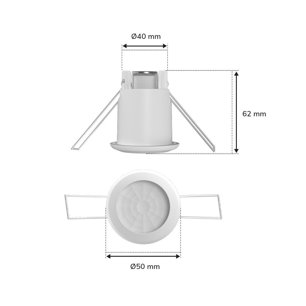 Hoftronic PIR Bewegingssensor en Schemerschakelaar Inbouw IP20 400W 360°