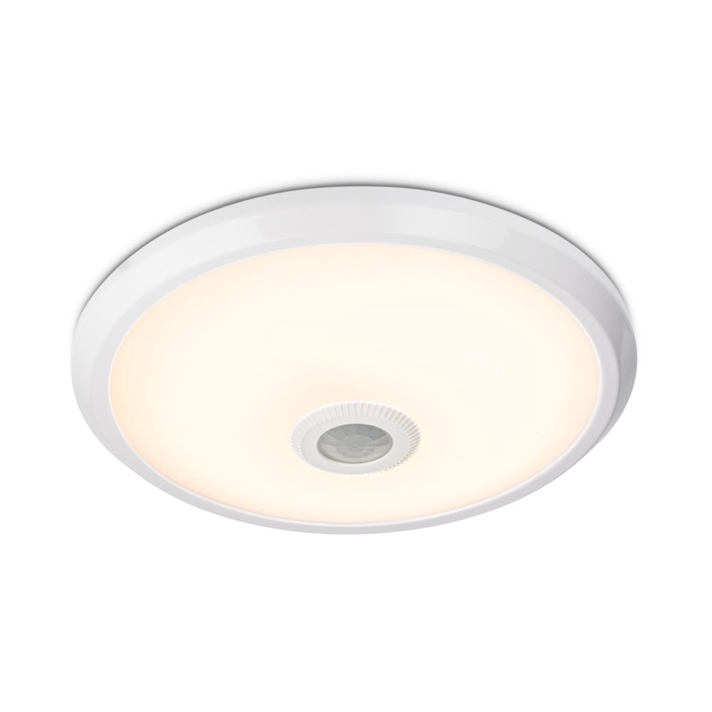 Hoftronic LED Plafonnière Sensor IP20 12W 1000lm Rond Ø29cm Wit