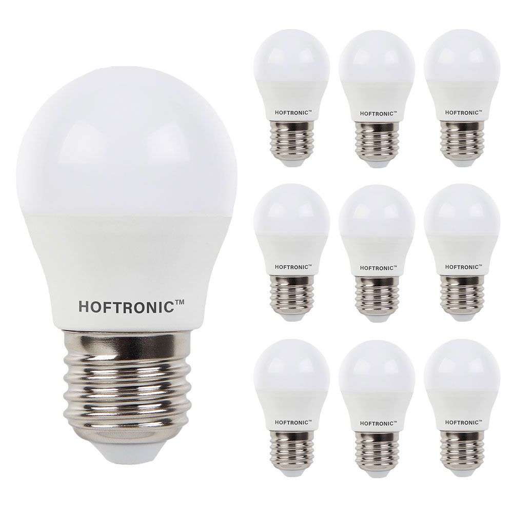 Hoftronic LED Lamp E27 IP20 2.9W 250lm G45 Set van 10