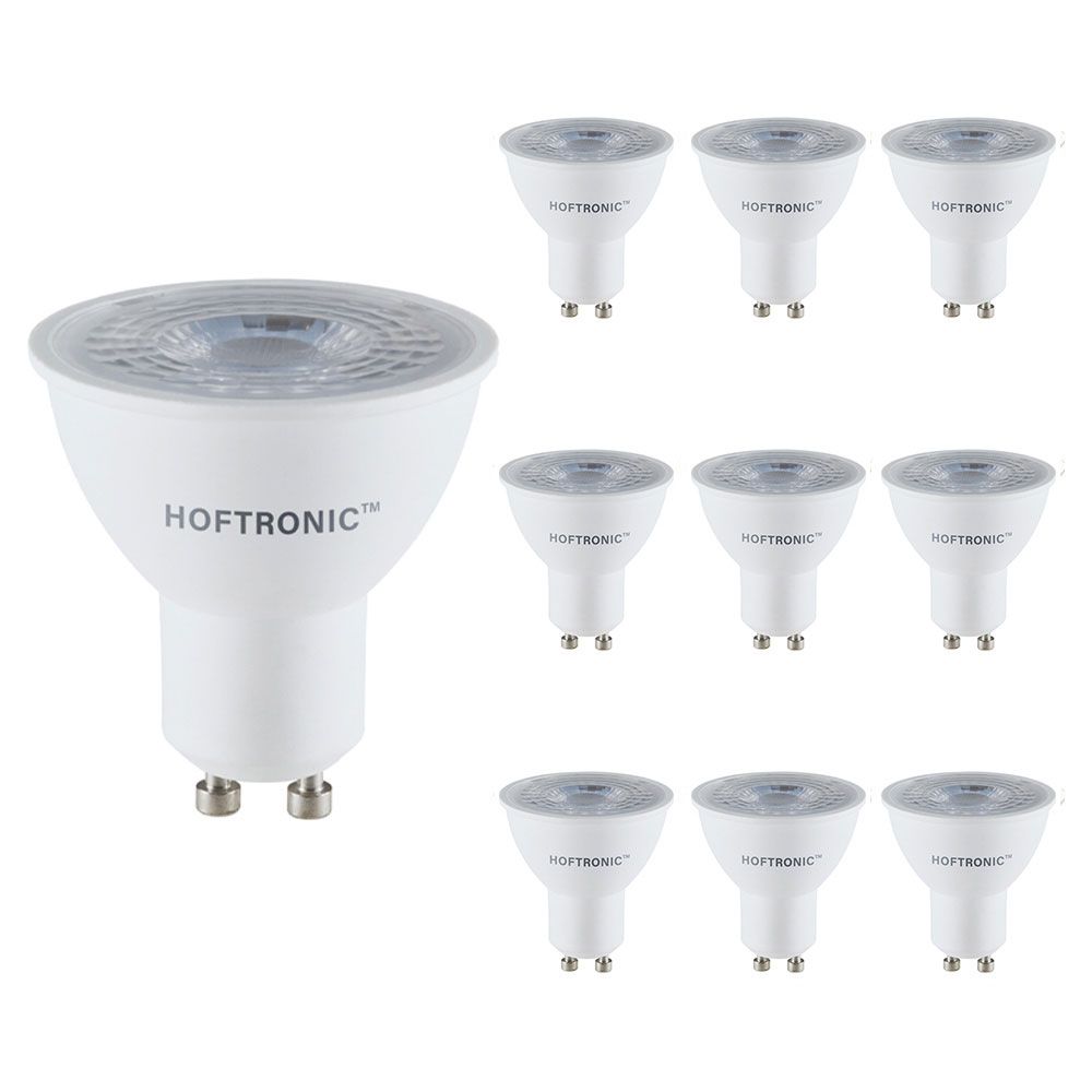 Hoftronic LED Spot GU10 IP20 4.5W 345lm 10-Pack