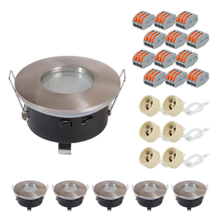 Hoftronic Vista LED Inbouwspot Armatuur IP44 GU10 6-Pack