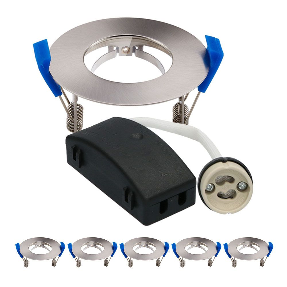 Hoftronic Pisa LED Inbouwspot Armatuur IP65 GU10 Set van 6