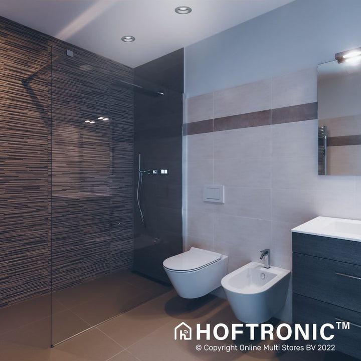Hoftronic Rio LED Inbouwspot Armatuur IP65 GU10 Rond RVS Set van 6
