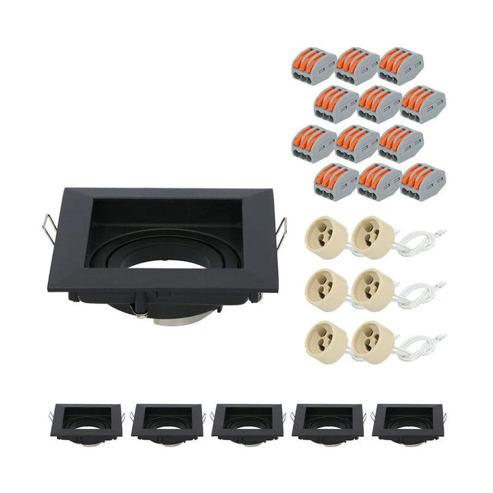Hoftronic Altos LED Inbouwspot Kantelbaar IP20 GU10 6-Lichts