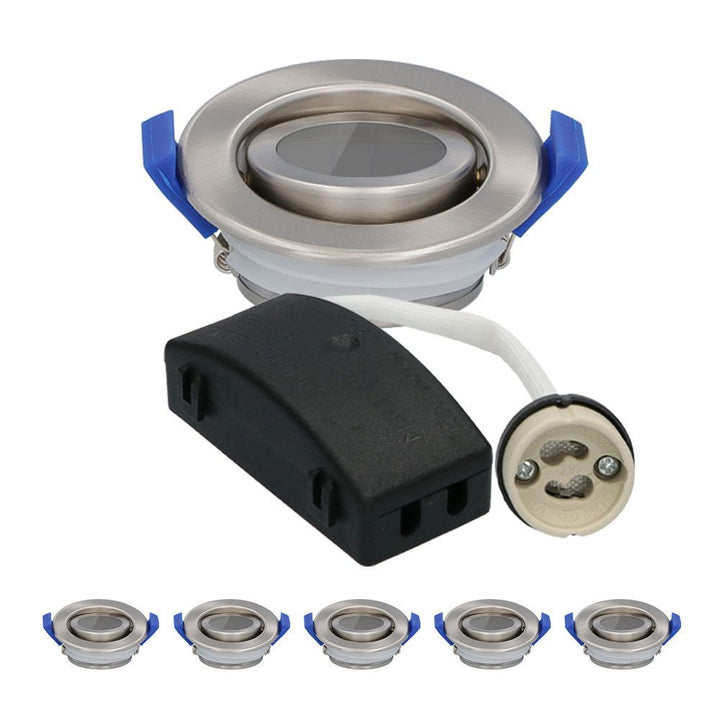 Hoftronic Peru LED Inbouwspot Kantelbaar IP65 GU10 Set van 6