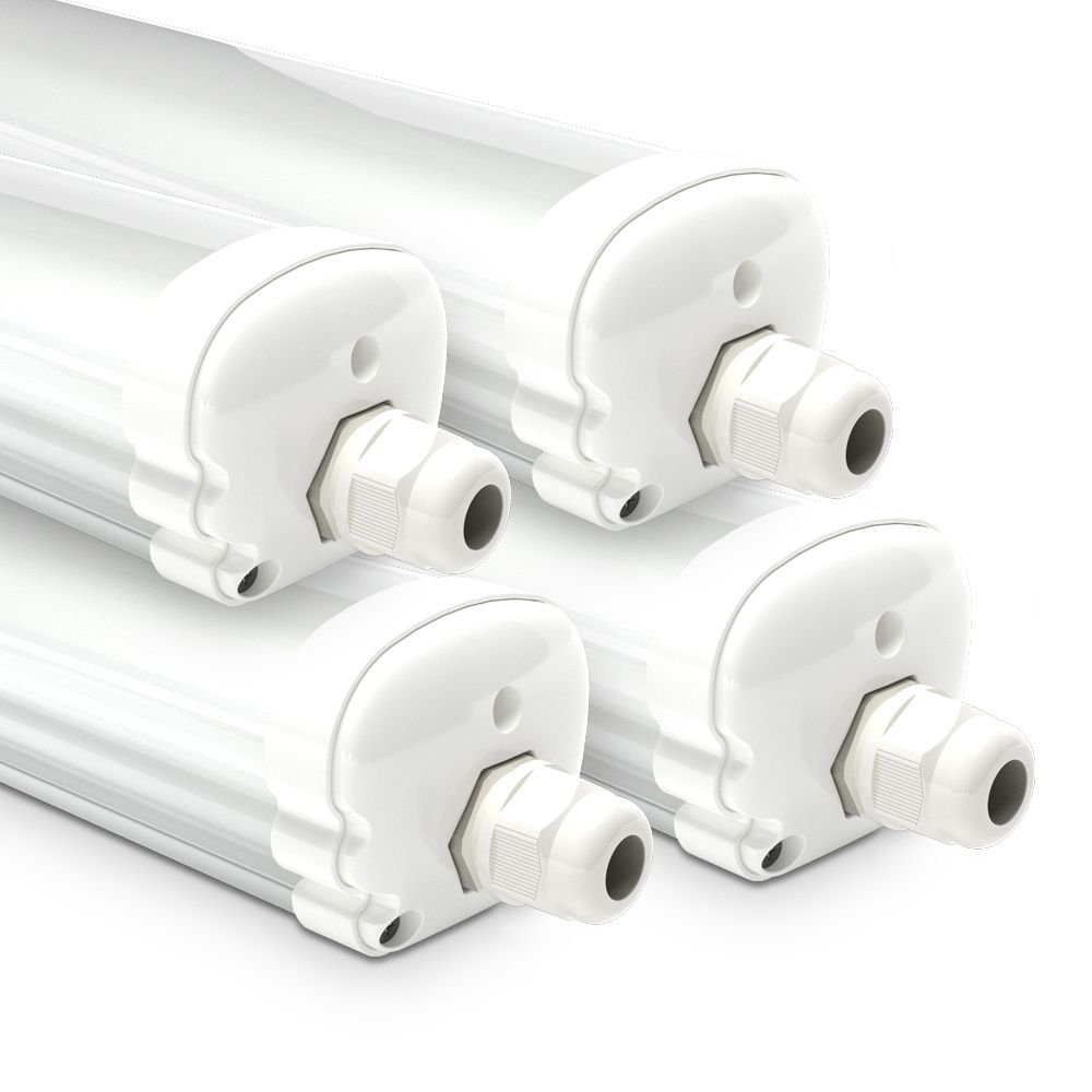 Hoftronic S-Series LED TL Armatuur IP65 48W 5760lm 6500K 150cm Set van 4