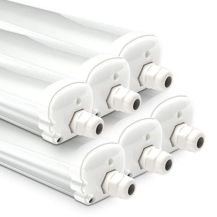 Hoftronic S-Series LED TL Armatuur IP65 48W 5760lm 6500K 150cm Set van 6