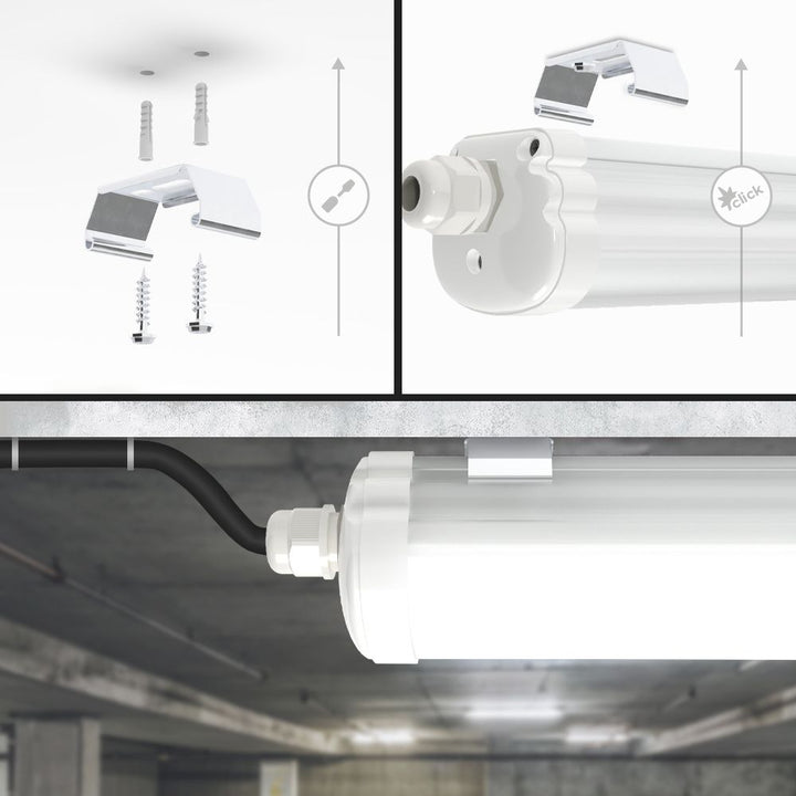 Hoftronic S-Series LED TL Buis Armatuur IP65 24W 3840lm 4000K 120cm