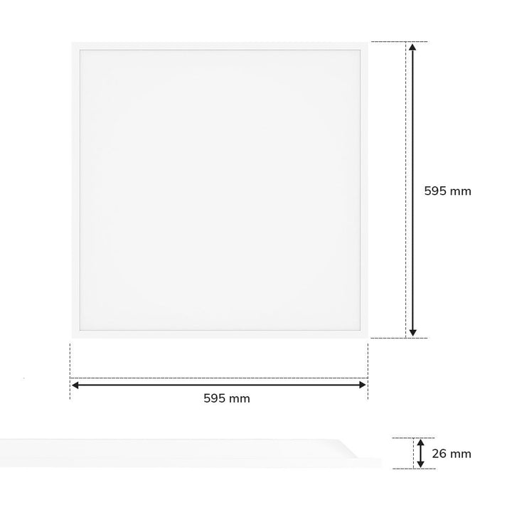 Hoftronic LED Paneel IP20 36W 4320lm 60x60 cm Set van 6