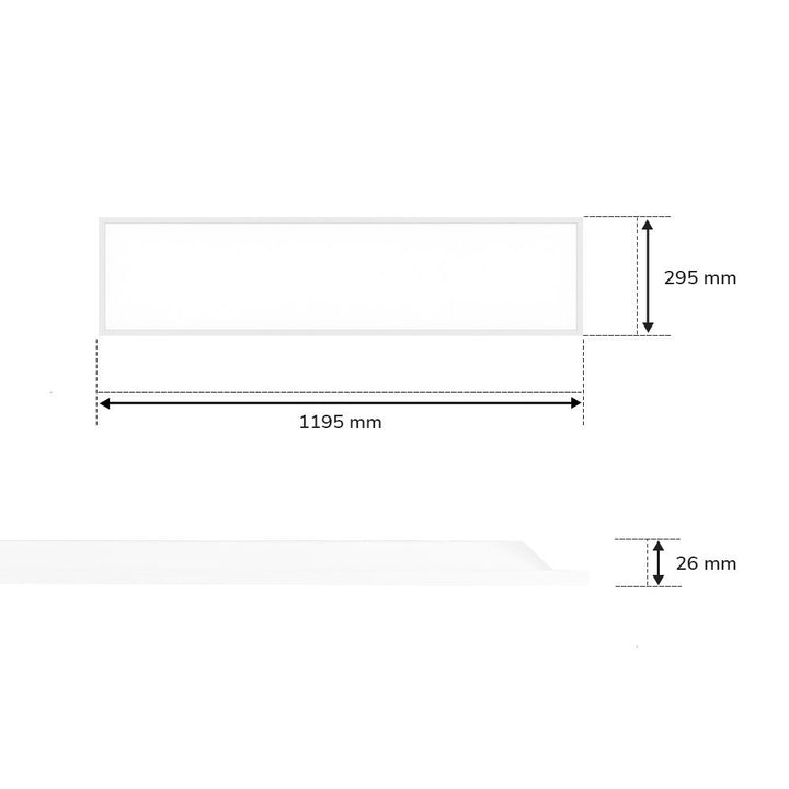 Hoftronic LED Paneel IP20 36W 4320lm 30x120cm Set van 6