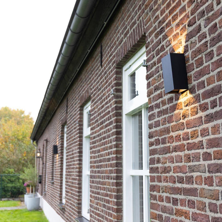 Hoftronic Miles XL LED Wandlamp IP65 20W 2000lm 3000K Dimbaar Zwart