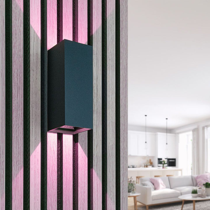 Hoftronic Smart Miles Smart LED Wandlamp IP65 10W 800lm RGBWW Up & Down