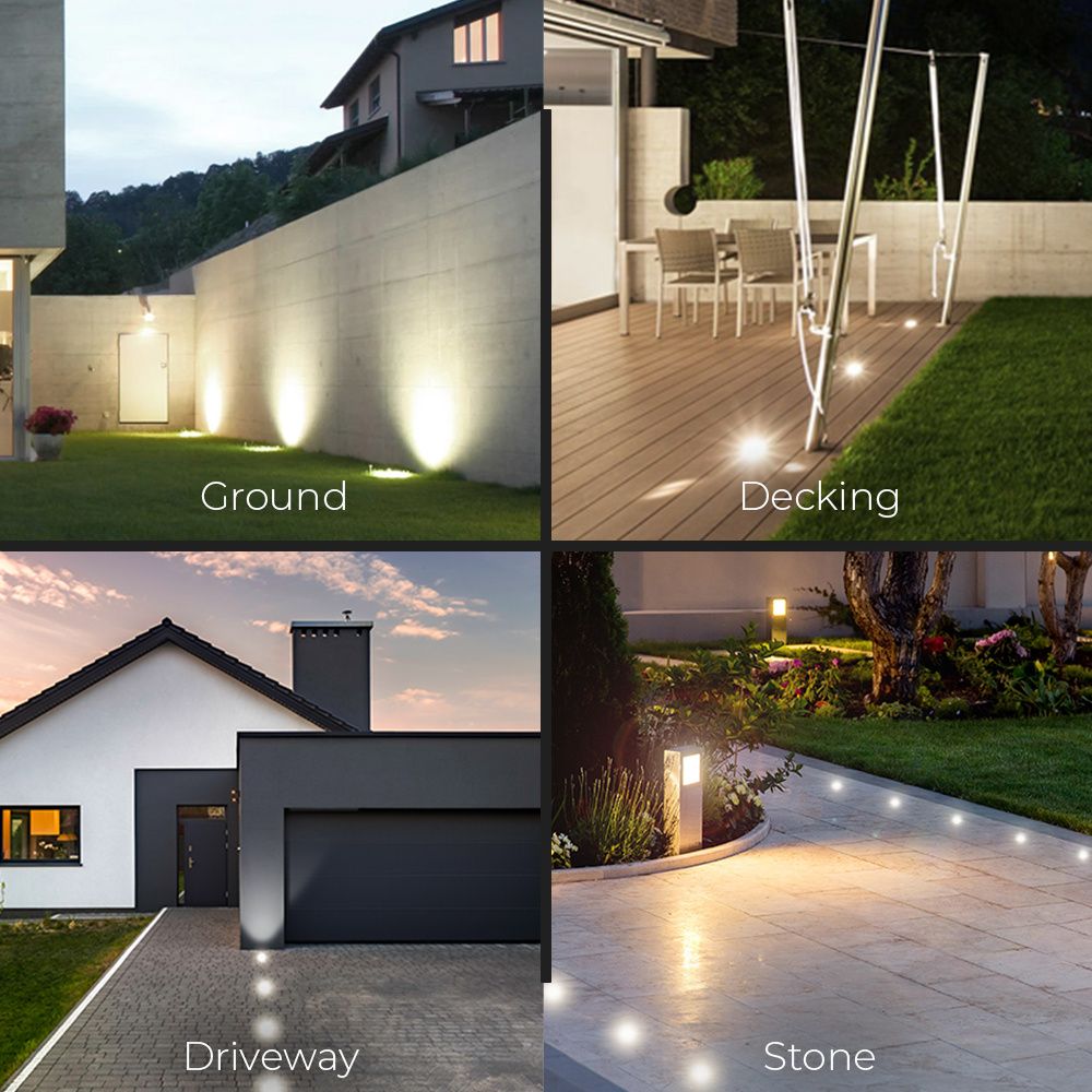 Hoftronic Lilly LED Grondspot Kantelbaar IP67 GU10 Zwart