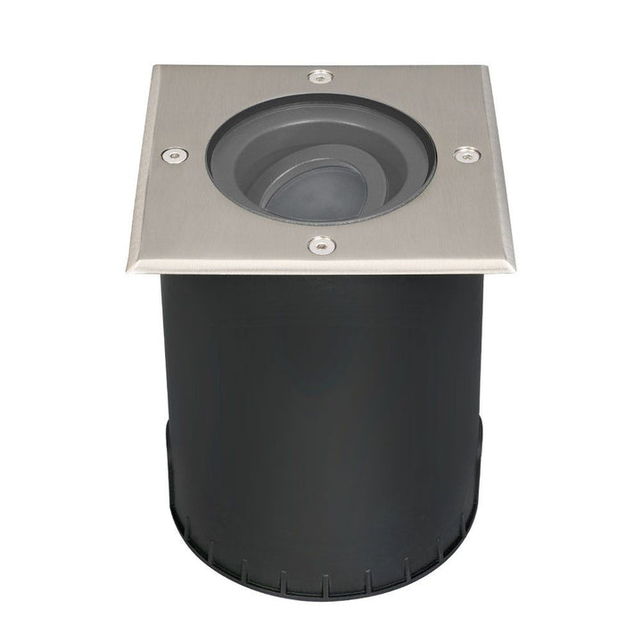 Hoftronic Cody LED Grondspot Kantelbaar IP67 Vierkant RVS GU10