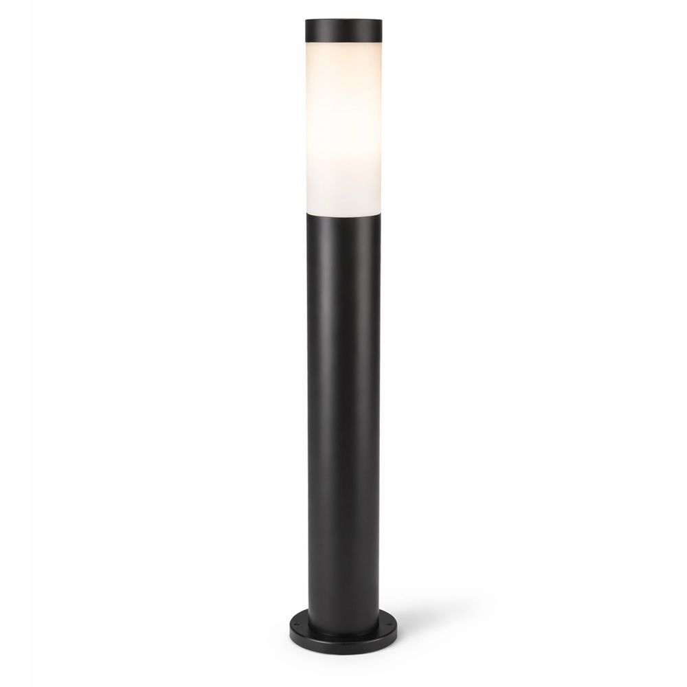 Hoftronic Dally LED Sokkellamp IP44 E27 Zwart 80cm