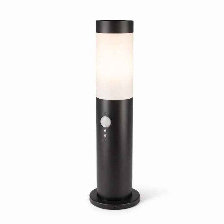Hoftronic Dally LED Sokkellamp Sensor IP44 E27 45cm Zwart