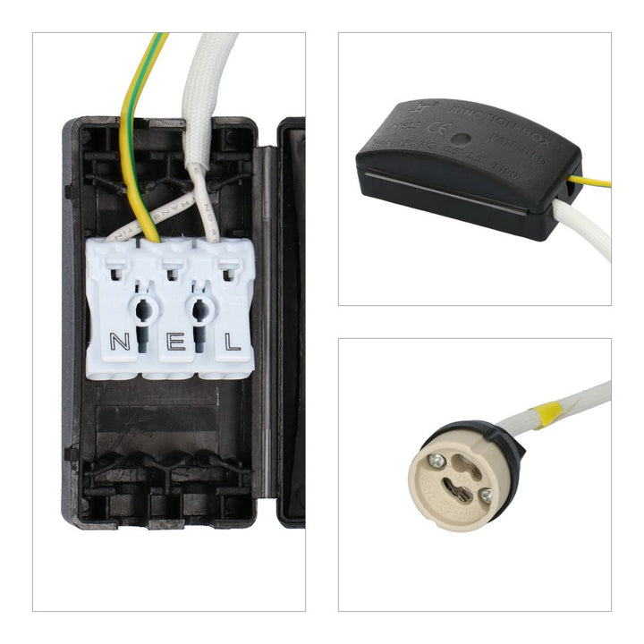 Hoftronic Bari LED Inbouwspots IP65 Dimbaar 4W 345lm Zwart 10-Pack