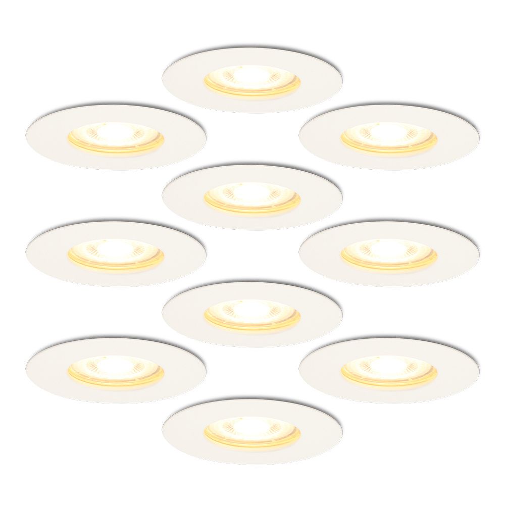 Hoftronic Bari LED Inbouwspot IP65 4W 345lm 2700K Wit 10-Pack
