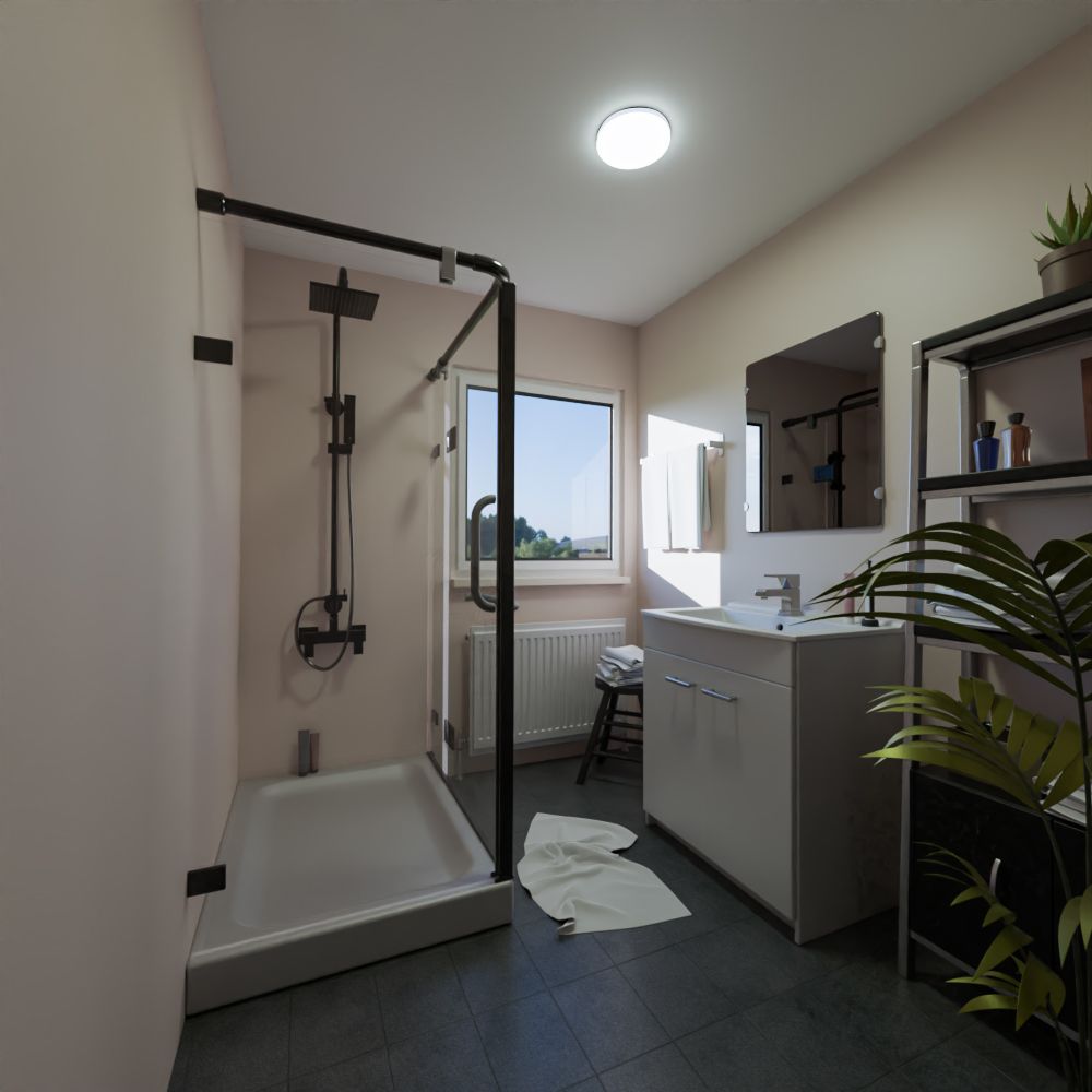 Hoftronic Lumi LED Plafondlamp IP54 18W 1500lm 2700K 30cm