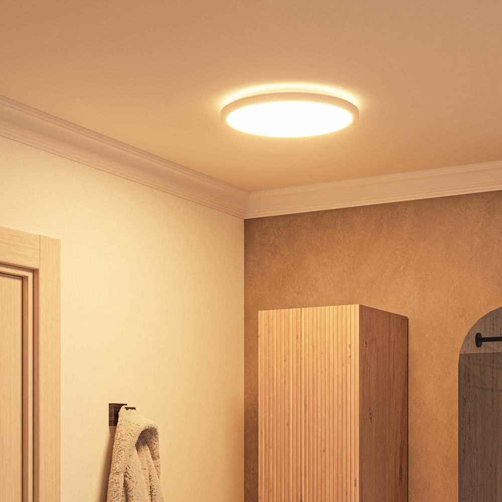 Hoftronic Slim LED Plafondlamp IP44 18W 1750lm CCT Rond Ø30cm