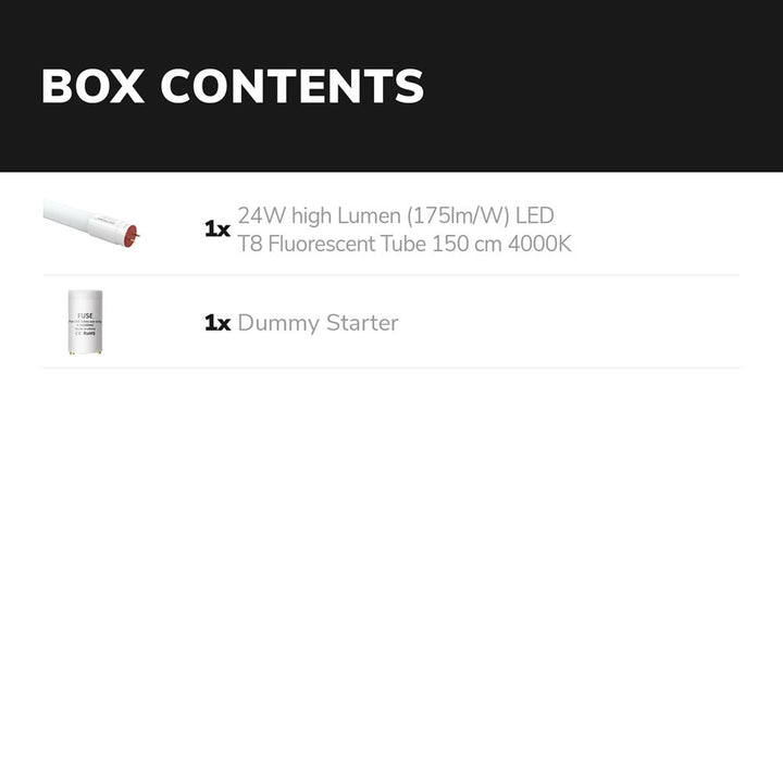 Hoftronic LED TL Buis IP20 24W 4200lm 4000K T8 150cm