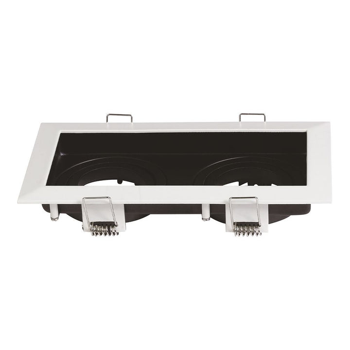 Hoftronic Durham Dubbele LED Inbouwspot Kantelbaar IP20 GU10