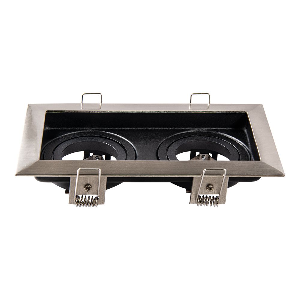 Hoftronic Durham Dubbele LED Inbouwspot Kantelbaar IP20 GU10