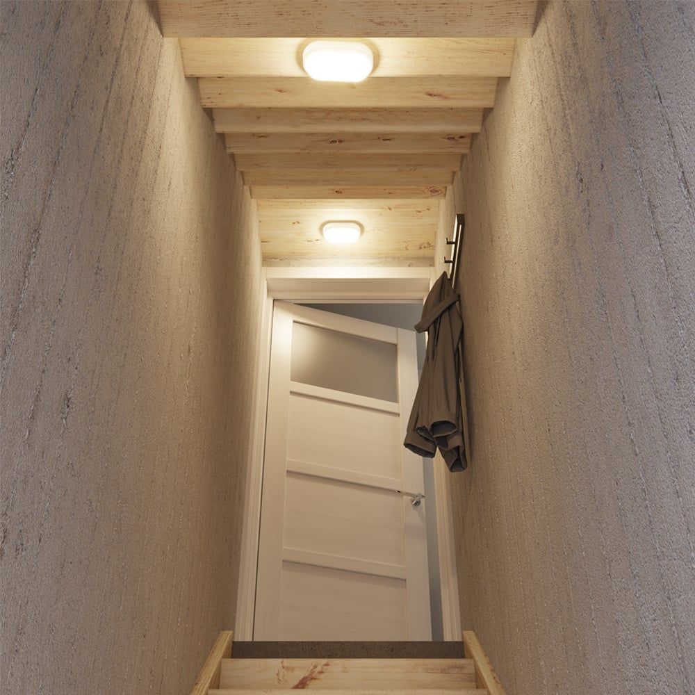 Hoftronic C-Series LED Plafondlamp IP54 12W 1160lm 4000K Ovaal