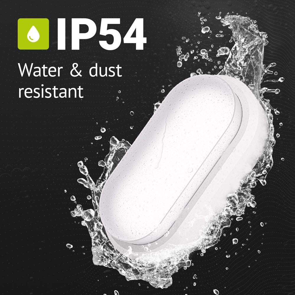 Hoftronic C-Series LED Plafondlamp IP54 12W 1160lm Ovaal Wit