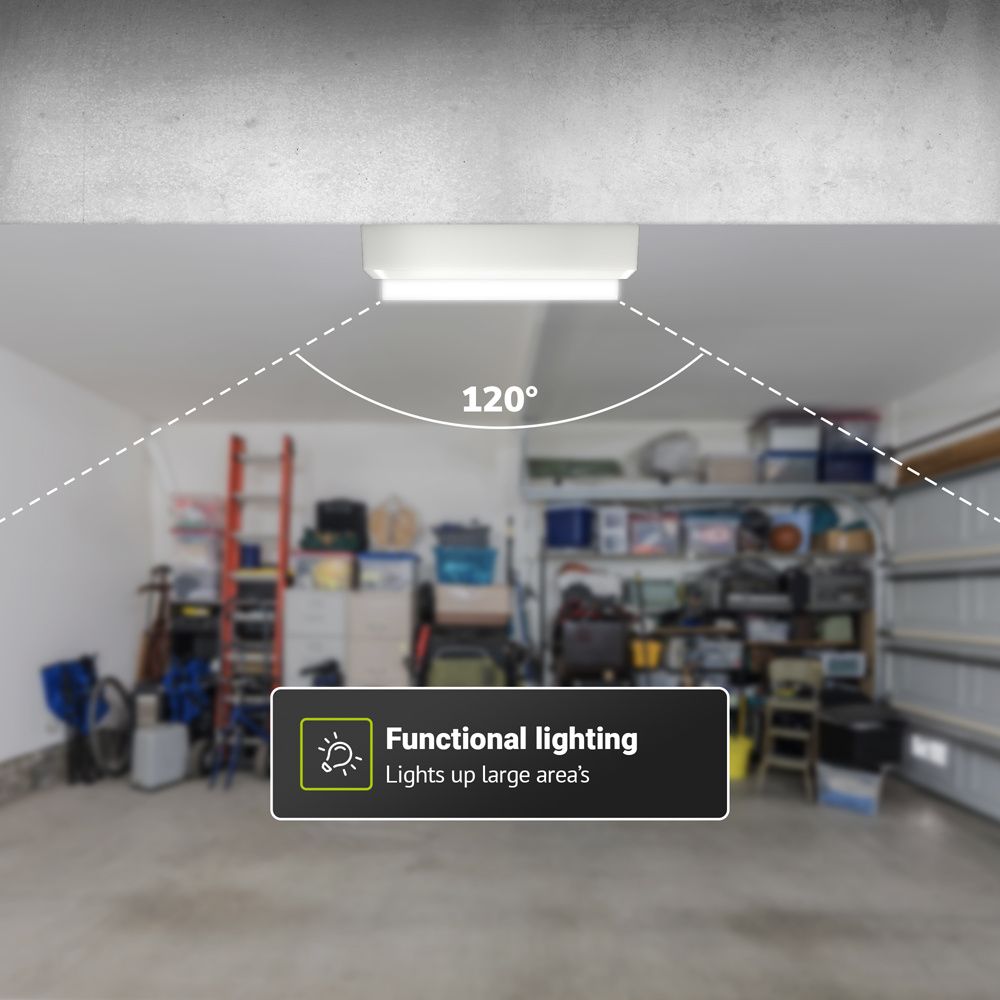Hoftronic C-Series LED Plafondlamp IP54 12W 1160lm Ovaal Wit