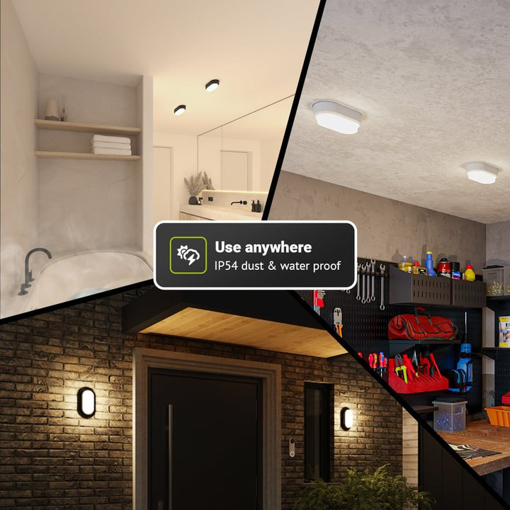 Hoftronic C-Series LED Plafonnière Wandlamp IP54 12W 1160lm