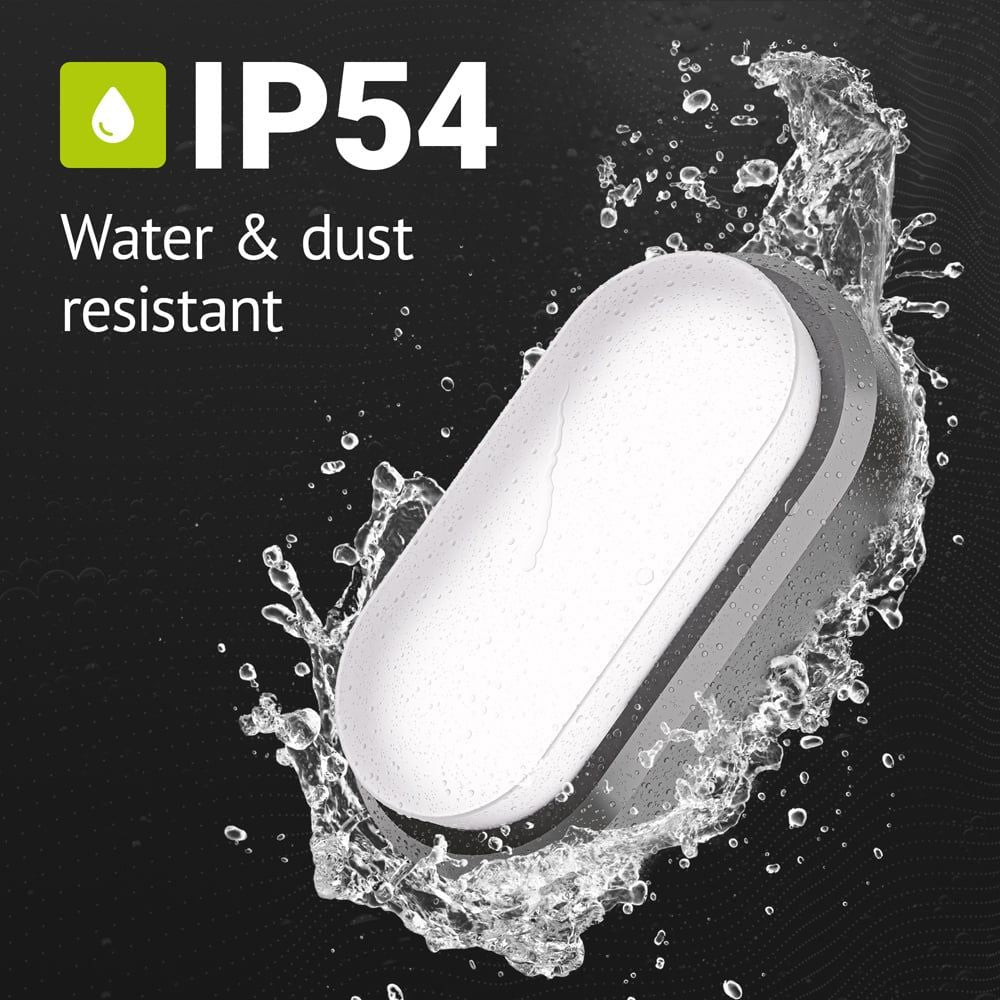 Hoftronic C-Series LED Plafondlamp Ovaal Bulkhead IP54 18W 1830lm