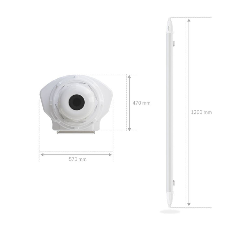 Hoftronic Q-Series LED Barmatuur IP65 36W 4320lm 6500K 120cm