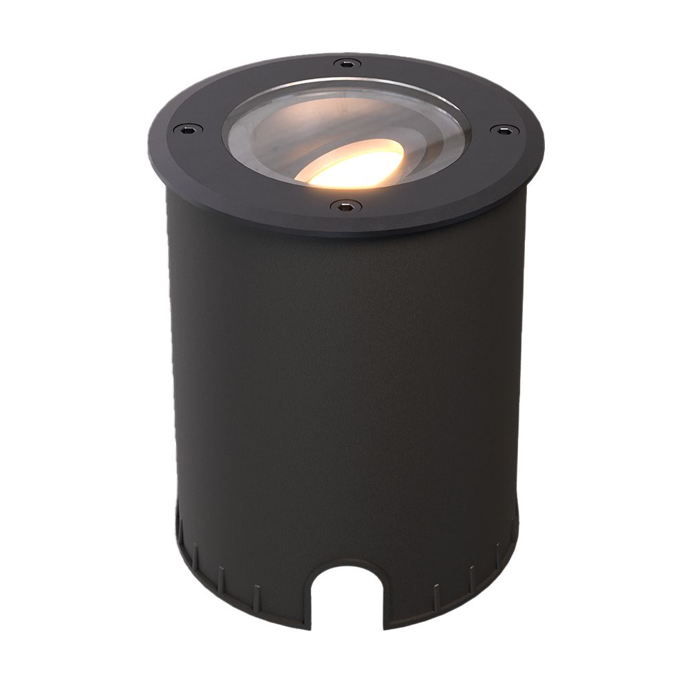 Hoftronic Lilly LED Grondspot Kantelbaar IP67 4W 345lm 2700K Zwart